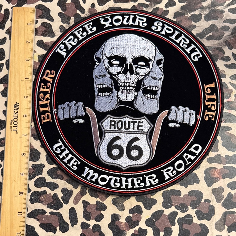 PATCH Biker Route 66 Skull Patch
